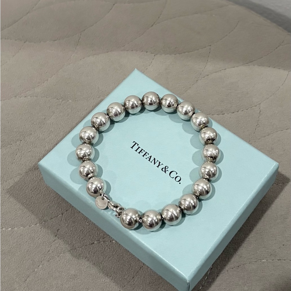Tiffany & Co. Sterling Silver Hardware Ball Bracelet